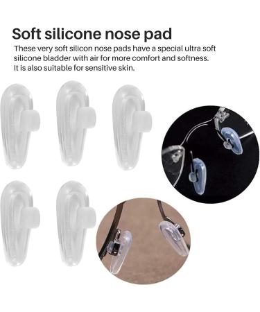 tibiu Soft elliptical silicon nose pad for glasses (transparent 5 pairs) - Buy Online on GoSupps.com