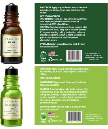 Menthol Pack - 4 Different Kind of Fresh Cooling Mint for Peppermint Lovers. Essential Oils Blend for Calming Stress Migraine Providing More Comfort for Your Mind and Wellbeing. - Buy Online on GoSupps.com