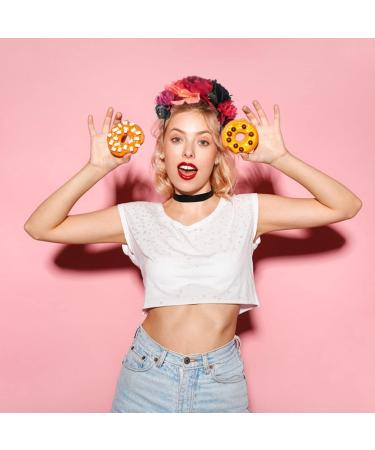 Healeved Rose Flower Headband - Halloween Flower Crown Headdress for Women Boho Floral Headband for Halloween Costume Accessory Cosplay Wedding Party - Buy Online on GoSupps.com