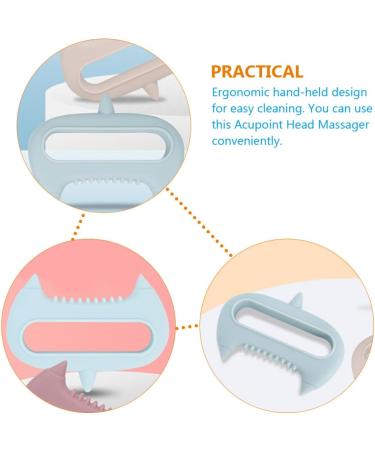 Beaupretty 3-in-1 Acupuncture Massage Device | Silicone Head & Neck Care Tool | Scalp Peeling Brush for Relaxation & Wellness - Buy Online on GoSupps.com