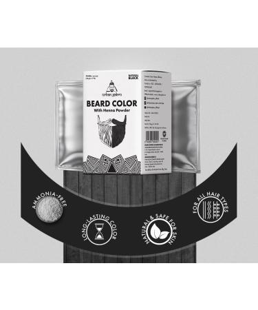 UrbanGabru Beard Color with Henna Power for Men - Black 70g | Natural & Long-Lasting Beard Dye - Buy Online on GoSupps.com