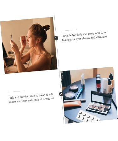 minkissy 15 Pairs Short False Eyelashes Handmade Eyelashes Thick Cross Eyelashes Glue False Lashes Fiber Makeup Eyelashes Fluffy Volume Lashes Art Eyelashes Makeup Lash Artificial Extend 3d - Buy Online on GoSupps.com