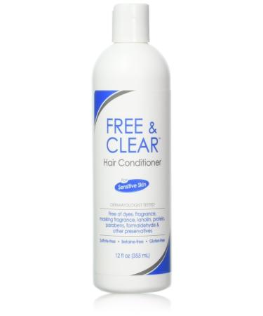 Free & Clear Hair Conditioner Unscented 12 oz (Pack of 3) (PPAX1183675)