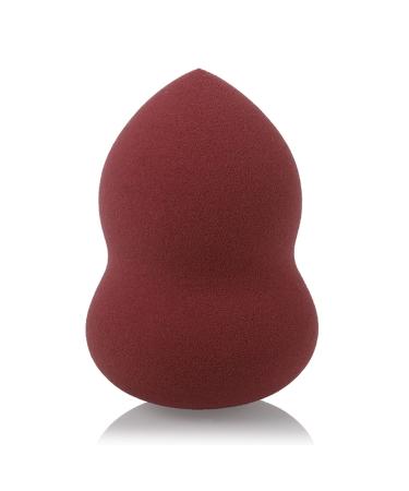 Makeup Sponge 1Pc Cosmetic Puff Powder Puff Smooth Women's Makeup Foundation Sponge Beauty To Make Up Tools & Accessories Water-drop Shape Makeup Sponge Holder(Gourd Red Wine)