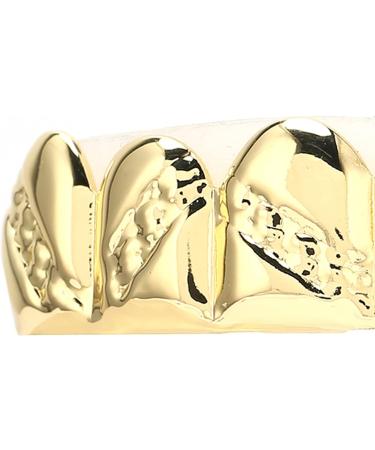 Metal Teeth Brace Portable Stable and Firm Light Weight Easy To Wear Hip Hop Brace for Men and Women for Upper Teeth for Most Tooth Sizes(Gold) - Buy Online on GoSupps.com