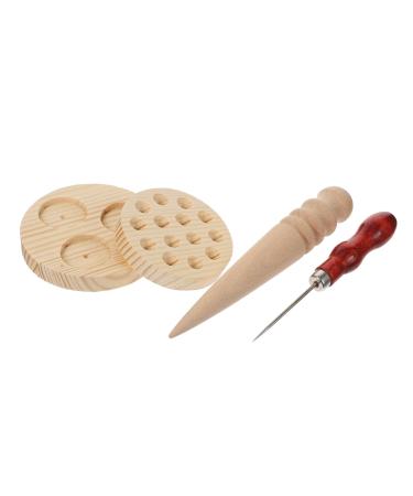 Frcolor 1 set aita form MOXACHEGE made of wood bathing sponges for shower women moxa needle mugwort disc make moxibustion moxa tool shapes deliveries homemade beech