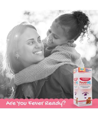 Feverall Liquid Oral Children Fever Reducer & Pain Reliever - Grape Flavor 4 oz | Fast Relief Worldwide Shipping - Buy Online on GoSupps.com