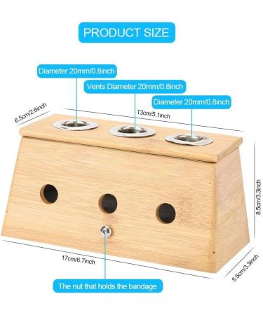 3 Holes Moxa Box - Portable Moxibustion Roller for Pain Relief & Fatigue Relief | International Shipping Available - Buy Online on GoSupps.com