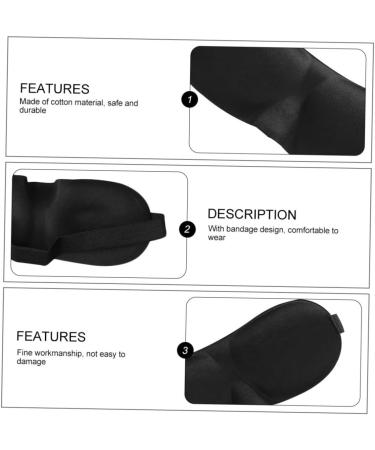 FRCOLOR 5pcs 3D Stereo Eye Masks - Silk & Cotton Sleep Masks for Light Blocking | Travel-Friendly Eye Pillow Covers | Comfortable & Breathable Eye Patches - Buy Online on GoSupps.com