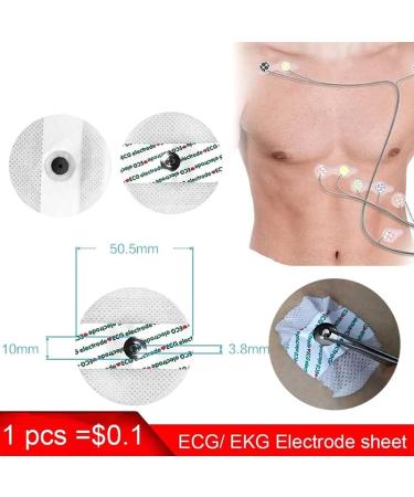 Tefexer ECG Electrodes Disposable Disposable Electrode Patch Non-Woven Electrode Pads All - Buy Online on GoSupps.com