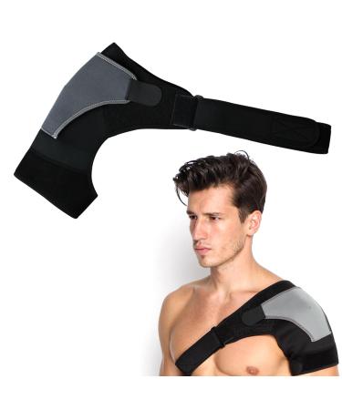 JTMKYO 1 piece of gray shoulder pads adjustable shoulder support rotator cuff school support shoulder support protection shoulder support strut shoulder pad shoulder strap