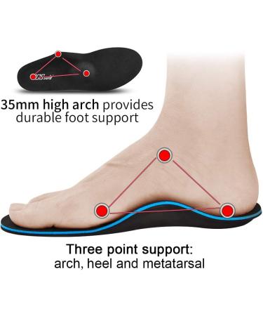 PCSSole Orthopedic Insoles for Men & Women - Comfort Shoe Inserts for Flat Feet Plantar Fasciitis Heel Spur - EU41-42 (27cm) - Ideal for Work Leisure & Sports - Buy Online on GoSupps.com