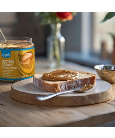 Ultimate Italia - 30% spreadable protein cream without sugar - 250g - salted caramel taste - low calories gluten free with vitamins - Buy Online on GoSupps.com
