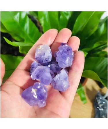 Natural Crystal Cluster Stone Amethyst Quartz Ornaments Beautiful Crystal Cluster 5PC - Buy Online on GoSupps.com