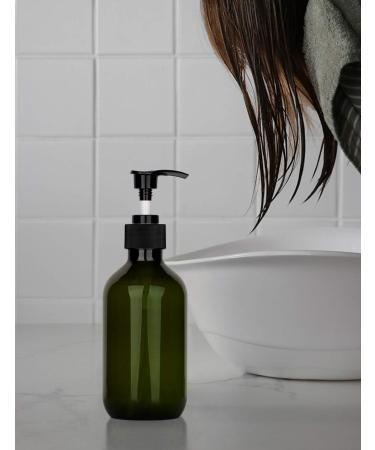 YEBeauty 10oz Pump Bottle Dispenser 2-Pack - Refillable Soap Shampoo Dispenser for Kitchen & Bathroom - Green 300ml - Buy Online on GoSupps.com