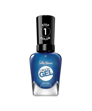Sally Hansen Miracle Gel Travel Seekers Blues Cruise Long Lasting Gel-Like Formula No UV Lamp Needed Blue Nail Polish Blue Cruise 0.5 Fl Oz (Pack of 1)