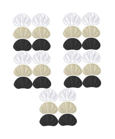 Healvian 15 Pairs Sneaker Heel Stickers Heel Cushion Pads Heel Grips for Ladies Shoes Heel Cushion Inserts Big Shoe Filler Heel Liners for Women Shoes Women's High Heel Sole Pad Suede