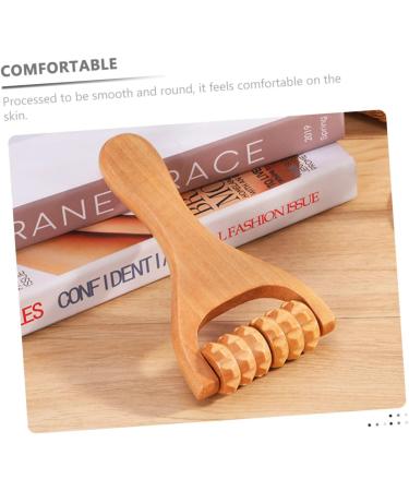 Lurrose 2-in-1 Handheld Roller Massage Device - Foot & Neck Trigger Point Wood Roller for Relaxation - Best Massage Accessories Online - Buy Online on GoSupps.com