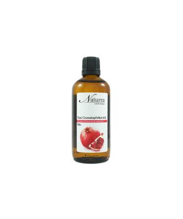 Naturra pomegranate seed oil organic cold pressed 100ml glass unrefined vegan body oil