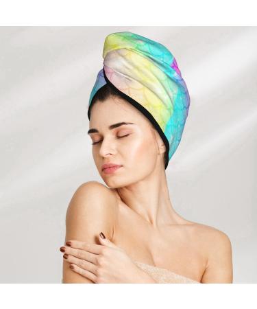 Hair Towel Wrap - Quick Drying Towel Turban with Button | Fish Scale Design for Effortless Hair Care - Buy Online on GoSupps.com