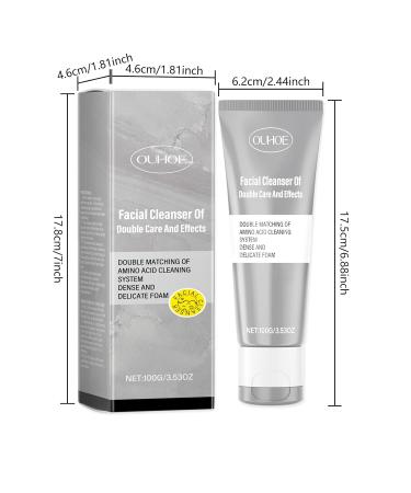 JOYVOIDX Amino Acid Facial Cleanser Gentle Daily Cleanser with Coconut & Soy Amino Acids Dense Foam for Deep Cleansing Hydrating & Balancing Formula for All Skin Types 3.53 Oz - Buy Online on GoSupps.com