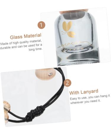 GLEAVI 1pc Perfume Bottle Carafes Accessories Automotive Alentine Hanging Glass Essential Oil Bottle 1 count (Pack of 1) Black - Buy Online on GoSupps.com