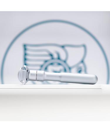 Mercury Futur 700 Razor | Classic Matt Chrom Design | Premium Wet Shaving Tool | Zinc Die Cast & Brass Handle | Made in Germany - Buy Online on GoSupps.com