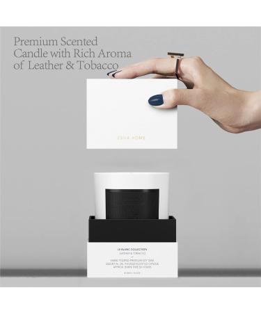 ESNA HOME Leblanc Leather & Tobacco Aromatherapy Candles | Natural Soy | 50-Hour Burn | Perfect Mother s Day Gift - Buy Online on GoSupps.com