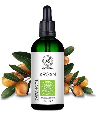 Argan Oil Organic 100ml - Argania Spinosa - Argan Oil - Cold Pressed - 100% Natural - Argan Oil in Light Protection Glass Bottle - Skin Care - Hair Care - Organic Oil for Hair and Skin - Beauty - Buy Online on GoSupps.com