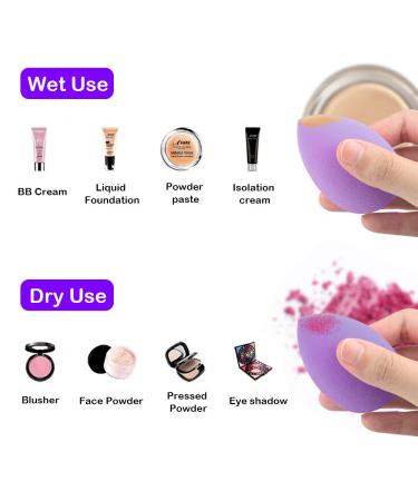 SourceTon Makeup Sponges & 20-Piece Brush Set - Professional Foundation & Eyeshadow Brushes in 4 Colors | International Shipping - Buy Online on GoSupps.com