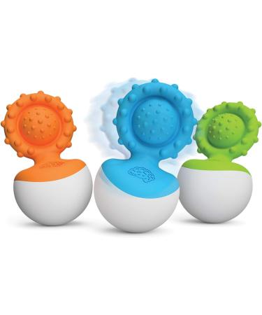 Fat Brain Toys Dimpl Wobbl Green Teether (1) - Buy Online on GoSupps.com