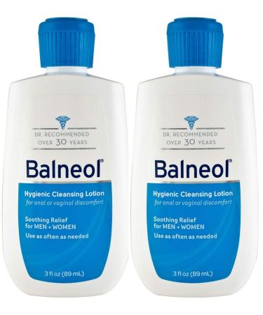 Balneol Hygienic Cleansing Lotion 3 Oz Bottle 2Count