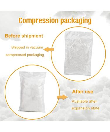 Premium 200g Polyester Fiber Fill for Small Dolls DIY, Pillows, and Cushions - Buy Online on GoSupps.com