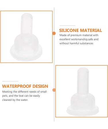 40Pcs Silicone Pet Feeding Bottle Nipple Replacement for Dog Puppy Cat Kitten Rabbits - VILLCASE - Buy Online on GoSupps.com