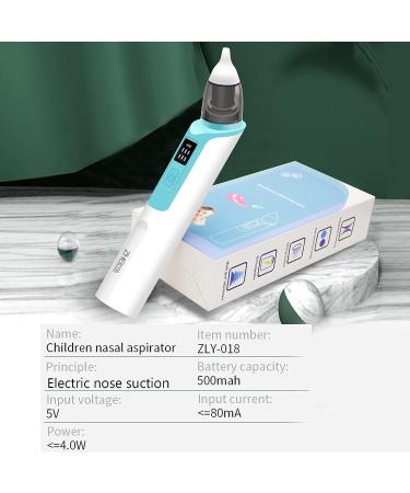 Rechargeable Baby Nasal Aspirator & Nose Suction - Electric Nose Cleaner for Newborns and Toddlers with 2 Nozzle Sizes - E-Nose Sucker in Blue - Buy Online on GoSupps.com
