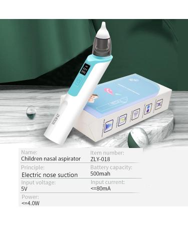 Electric Baby Nasal Aspirator with Rechargeable Nose Suction - 2 Nozzle Sizes, 6 Suction Levels - for Newborns and Toddlers - Buy Online on GoSupps.com