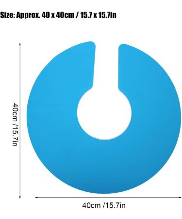 JTLB Barber Shop Waterproof Silicone Hair Cutting Dyeing Cape Shawl - Blue | International Shipping Available - Buy Online on GoSupps.com