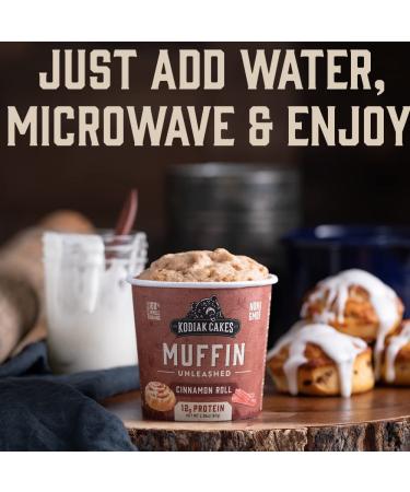Kodiak Cakes Almond Poppy Seed Minute Muffins - High Protein 100% Whole Grain Breakfast Mix 2.29oz (Pack of 12) - Buy Online on GoSupps.com