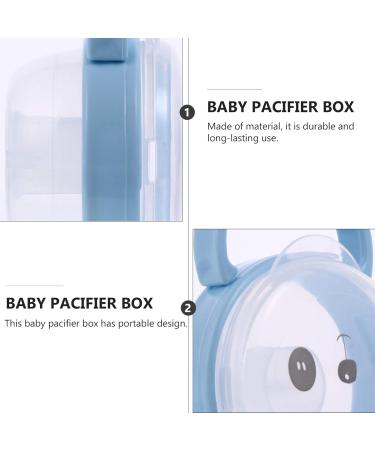 Milists 2-Piece Cartoon Animal Pacifier Storage Case - Clear Dust-Proof Container for Travel & Home - Ideal for Baby Essentials - Buy Online on GoSupps.com