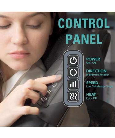 BOFEUNNG Shiatsu Neck and Back Massager with Heat - Deep Kneading Electric Massage Pillow for Fathers Day Gift - Buy Online on GoSupps.com