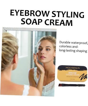 FOMIYES 2 Pcs Eyebrow Styling Cream Lip Gloss Kit Waterproof Suit Wax Stick Brow Pomade Cosmetic Oil Lasting - Buy Online on GoSupps.com