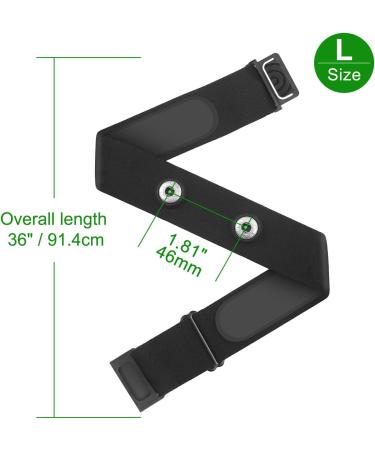 COOSPO Heart Rate Monitor Replacement Strap - Compatible with Wahoo, Garmin, Polar, 36 inch Chest Strap Band for H10 HRM - Not for Myzone - Buy Online on GoSupps.com