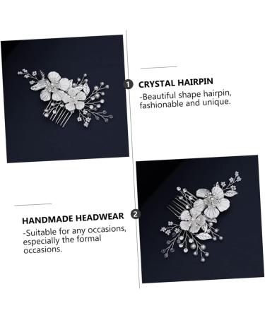 MAGICLULU 1pc Comb Handmade Headwear Crystal Hair Decor Beautiful Hair Accessory Bridal Hair Clip Vintage Hair Accessories Bridal Hairband Flower Hair Decor Crystal Hairpin Hair Supply - Buy Online on GoSupps.com
