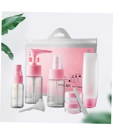 minkissy 1 Transparent Container Empty Bottle Container Small Spray Bottle Container Toner Spray Bottle Portable Sprinkling Bottle Travel Cosmetic Nine Piece Set 9X2cm Pink - Buy Online on GoSupps.com