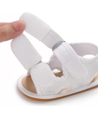 RVROVIC Baby Sandals - Soft Anti-Slip Infant Outdoor Shoes (White, 0-6 Months) - Buy Online on GoSupps.com