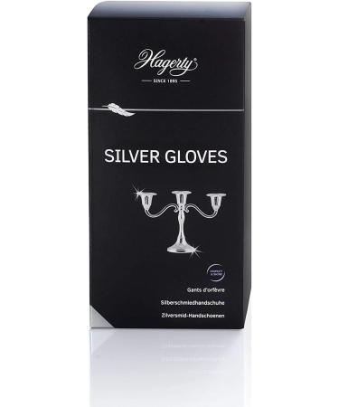 Hagerty Silver Gloves - Tarnish Protection, 1 Pair of Impregnated Cotton Polishing Gloves - Buy Online on GoSupps.com