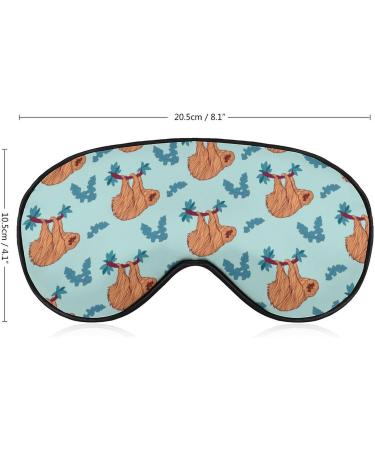 Funny Sloth Hanging Sleep Mask | Adjustable Strap Eye Cover for Sleeping | Blocks Light for Night Travel Nap | Men Women - Buy Online on GoSupps.com