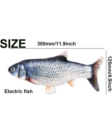 Floppy Fish Cat Toy | Electric Catnip Plush Simulation Toy for Indoor Cats | Interactive Kitten Chew Toy | Bronze - Buy Online on GoSupps.com