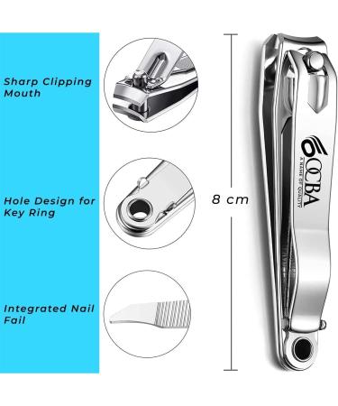 Maxylon Care Stainless Steel Nail Clippers for Thick Nails - Professional Heavy Duty Toenail Cutter for Men and Women - Buy Online on GoSupps.com