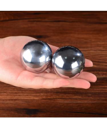 STCREE TQGJST56 Stainless Steel Baoding Balls (4.8cm) with Bell - Hand Training & Stress Relief Therapy - Buy Online on GoSupps.com